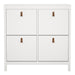 Barcelona Shoe Cabinet 4 Flip Down Doors in White