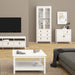 Barcelona China Cabinet 2 Glass Doors with 3 Drawers in White