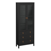 Barcelona China Cabinet 2 Doors with 3 Drawers