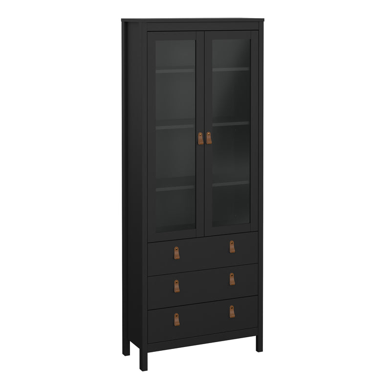Barcelona China Cabinet 2 Doors with 3 Drawers
