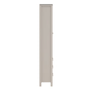 Barcelona China Cabinet 2 Glass Doors with 3 Drawers in Cashmere