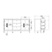 Barcelona Sideboard 2 Doors 3 Drawers in White