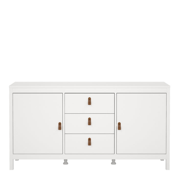 Barcelona Sideboard 2 Doors 3 Drawers in White