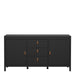 Barcelona Sideboard 2 Doors 3 Drawers in Matt Black