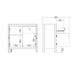 Barcelona Sideboard 2 Doors 1 Drawer in White