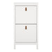 Barcelona Shoe Cabinet 2 Flip Down Doors in White