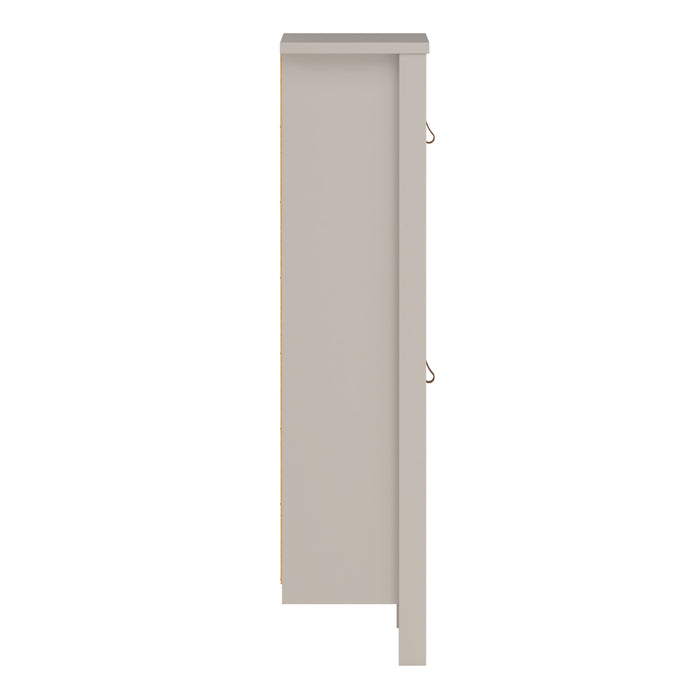Barcelona Shoe Cabinet 2 Flip Down Doors in Cashmere
