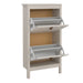 Barcelona Shoe Cabinet 2 Flip Down Doors in Cashmere
