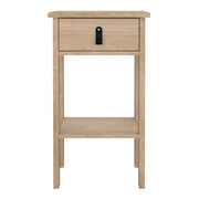 Barcelona Bedside Table with 1 Drawers in Jackson Hickory Oak