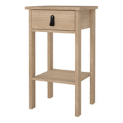 Barcelona Bedside Table with 1 Drawers in Jackson Hickory Oak