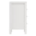 Barcelona Bedside Table 3 Drawers in White