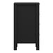 Barcelona Bedside Table 3 Drawers in Matt Black