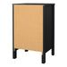 Barcelona Bedside Table 3 Drawers in Matt Black