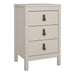 Barcelona Bedside Table 3 Drawers in Cashmere