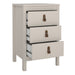 Barcelona Bedside Table 3 Drawers in Cashmere