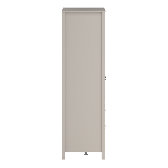 Madrid Wardrobe with 2 Doors + 1 Mirror Door + 2 Drawers in Cashmere