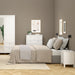 Madrid Bedside Table 2 Drawers in White
