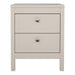 Madrid Bedside Table 2 Drawers in Cashmere