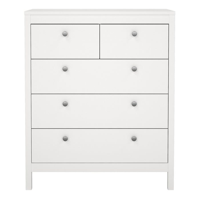 Madrid Chest 3+2 Drawers in White