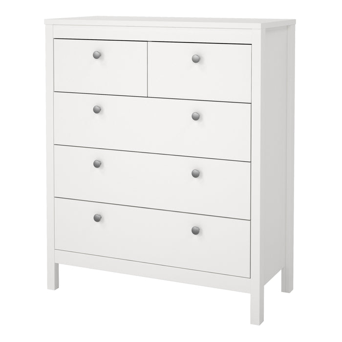 Madrid Chest 3+2 Drawers in White