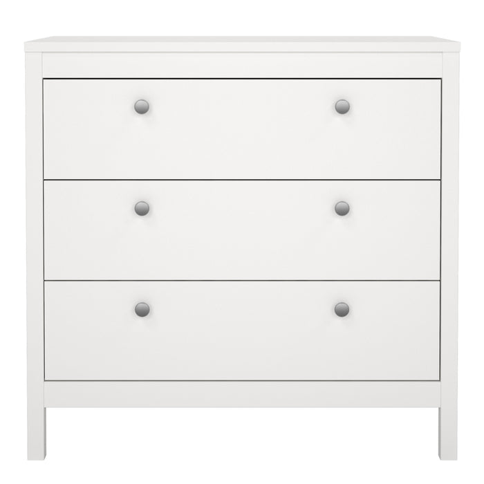 Madrid Chest 3 Drawers in White