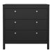 Madrid Chest 3 Drawers in Matt Black