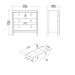 Madrid Chest 3 Drawers in Cashmere