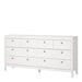 Madrid Double Dresser 4+4 Drawers in White