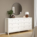 Madrid Double Dresser 4+4 Drawers in White