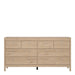Madrid Double Dresser 4+4 Drawers in Jackson Hickory Oak
