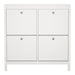 Madrid Shoe Cabinet 4 Flip Down Doors in White