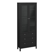 Madrid China Cabinet 2 Doors with 3 Drawers