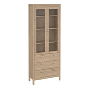 Madrid China Cabinet 2 Doors with + 3 Drawers in Jackson