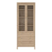 Madrid China Cabinet 2 Doors with Glass + 3 Drawers in Jackson Hickory Oak
