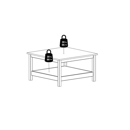 Madrid Coffee Table in Matt Black