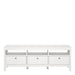 Madrid TV Unit 3 Drawers in White