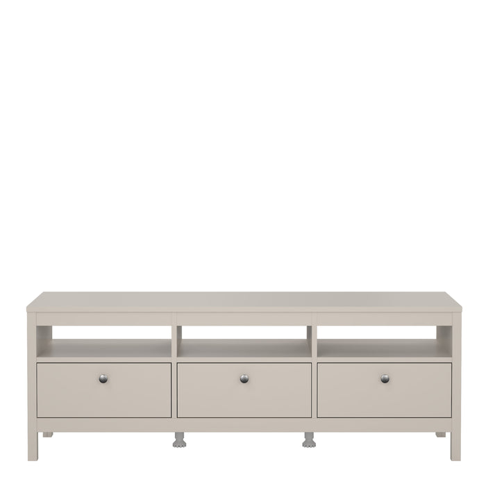 Madrid TV Unit 3 Drawers in Cashmere