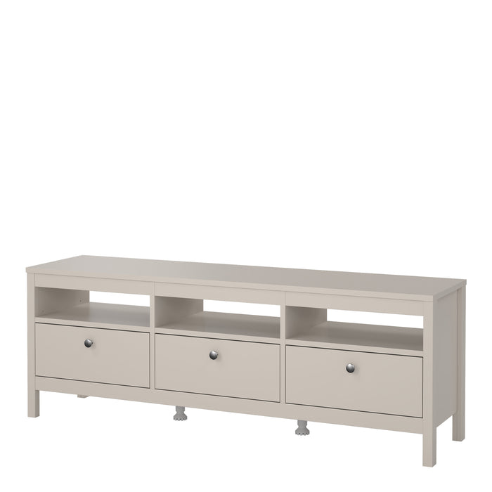 Madrid TV Unit 3 Drawers in Cashmere