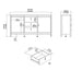 Madrid Sideboard 2 Doors 3 Drawers in White