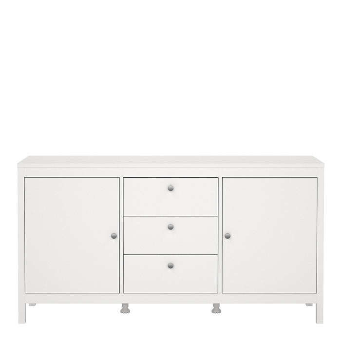 Madrid Sideboard 2 Doors 3 Drawers in White