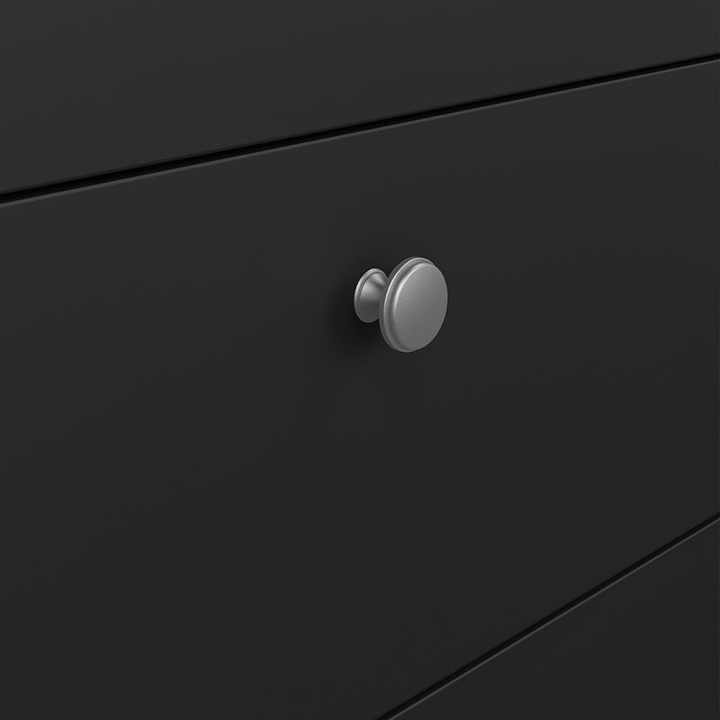 Madrid Sideboard 2 Doors 3 Drawers in Matt Black