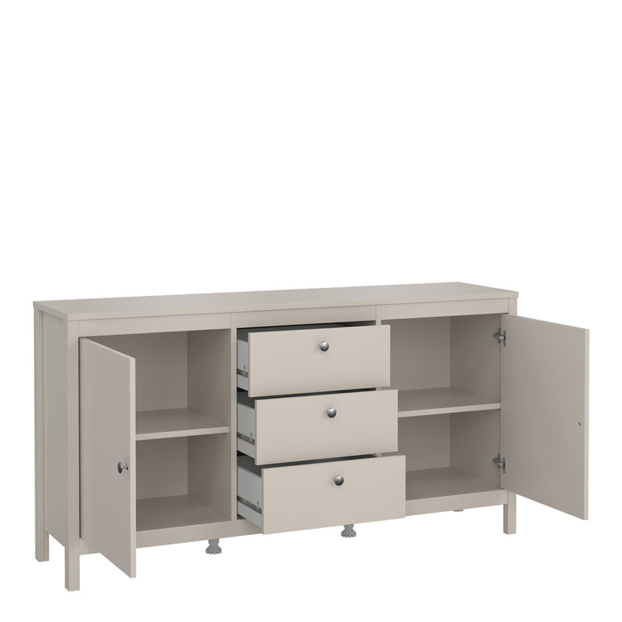Madrid Sideboard 2 Doors + 3 Drawers in Cashmere