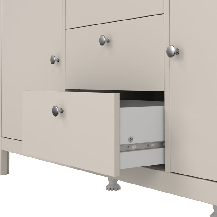 Madrid Sideboard 2 Doors + 3 Drawers in Cashmere
