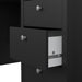 Madrid Desk 3 Drawers Matt Black