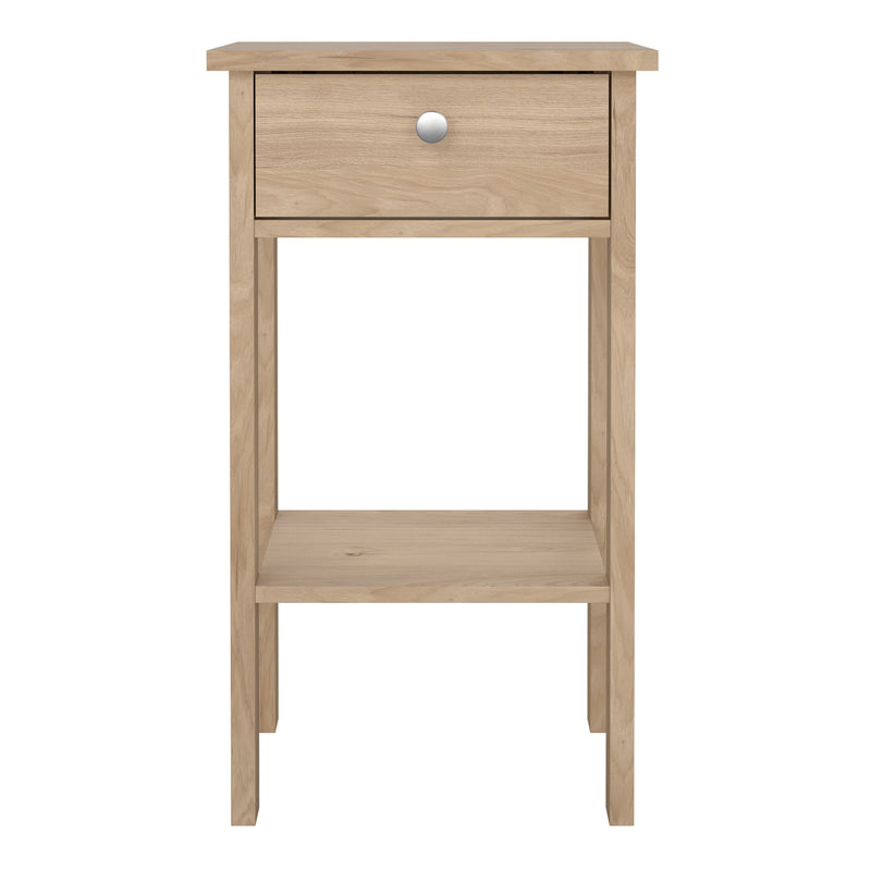 Madrid Bedside Table with 1 Drawers in Jackson Hickory Oak