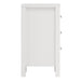 Madrid Bedside Table 3 Drawers in White