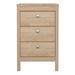 Madrid Bedside Table 3 Drawers in Jackson Hickory Oak