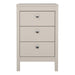 Madrid Bedside Table 3 Drawers in Cashmere