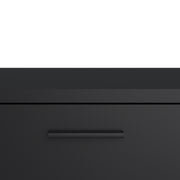 Media TV Unit with 2 Doors 1 Drawer 147cm Black