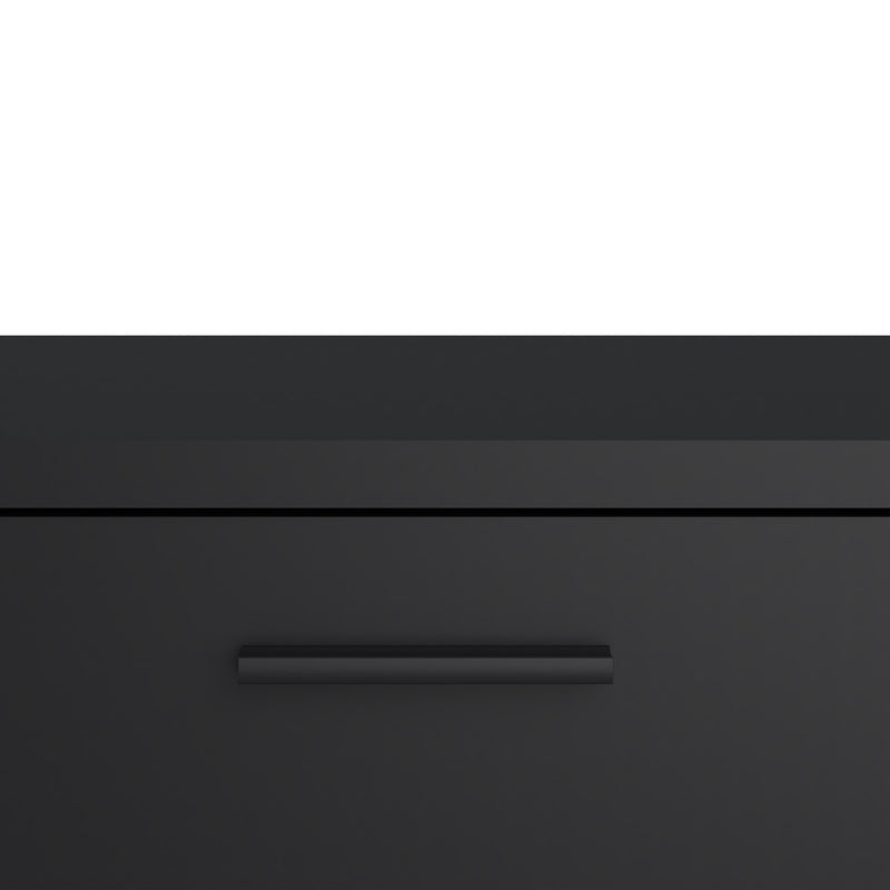 Media TV Unit with 2 Doors 1 Drawer 147cm Black